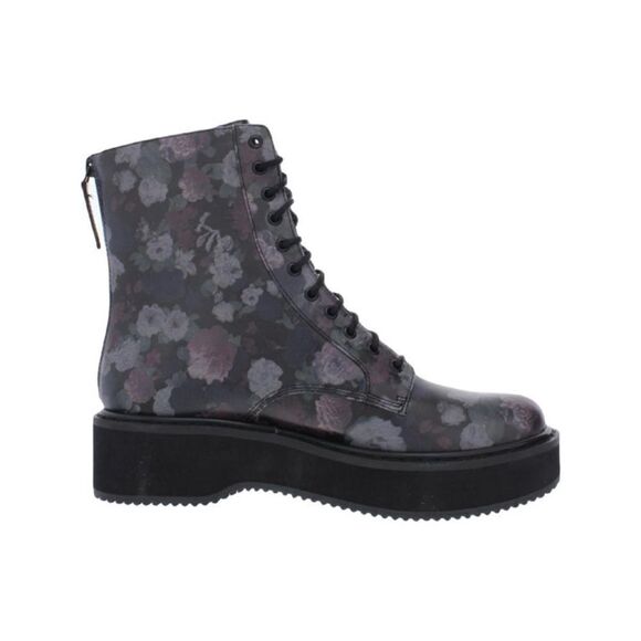 Kendall + Kylie Hunt Women's Faux Leather Lace-Up Boot Color Black - Picture 2 of 8